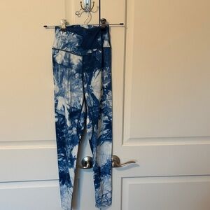 Blue Tie-Dye Leggings